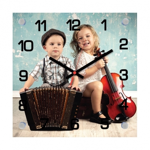 Часы настенные "Дети и музыка"